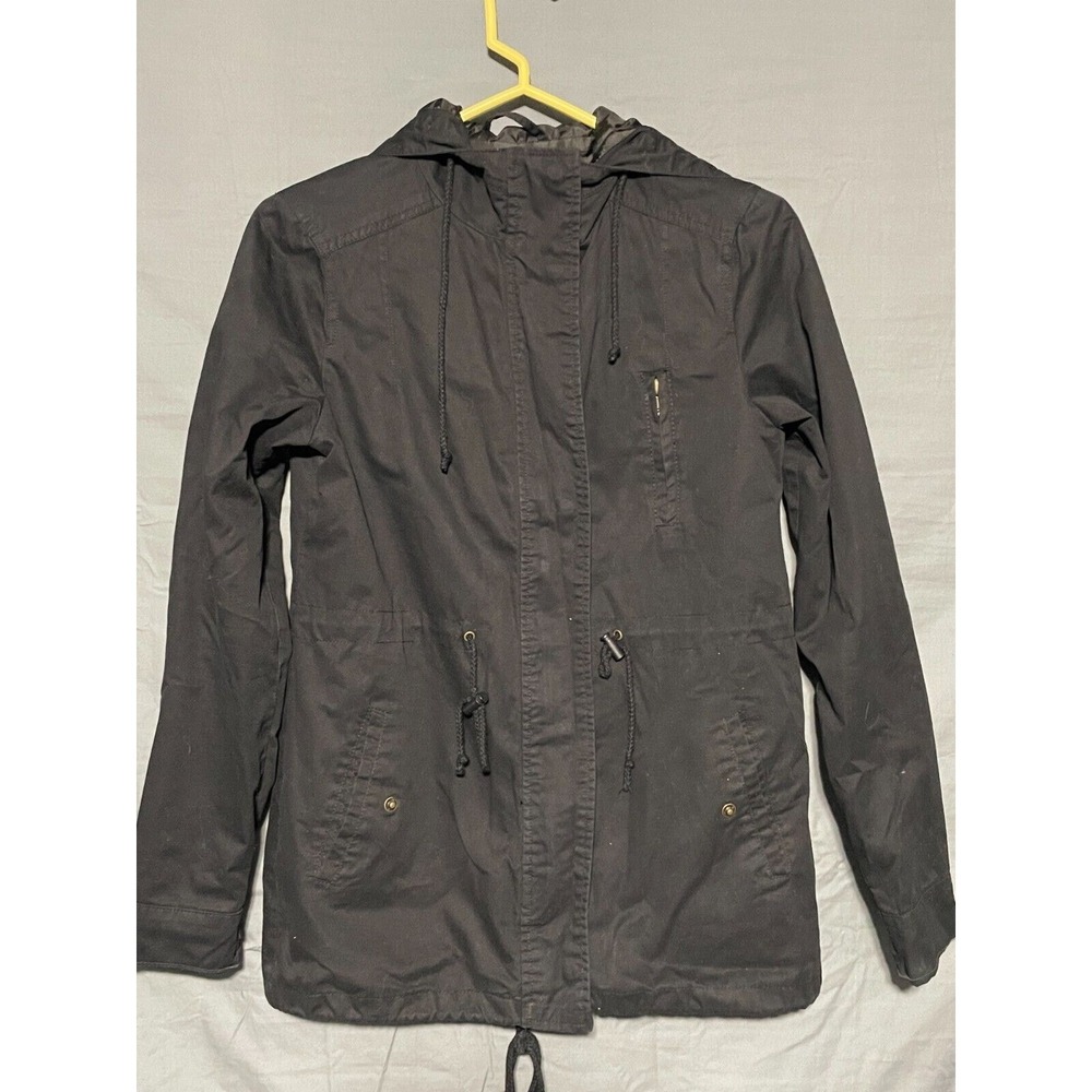 Papaya Women's Black Zip Up Jacket Size Small Lightweight